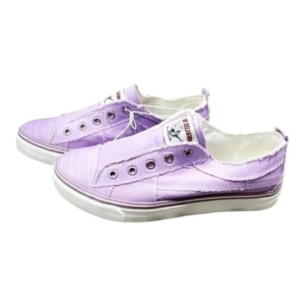 True Religion‎ Korey Purple Canvas Slip On Sneakers Shoes Women's Size 7 New